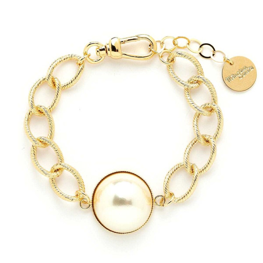 Bracelets Monsieur Simone | Maxi Bracelet N Lya Or Perle