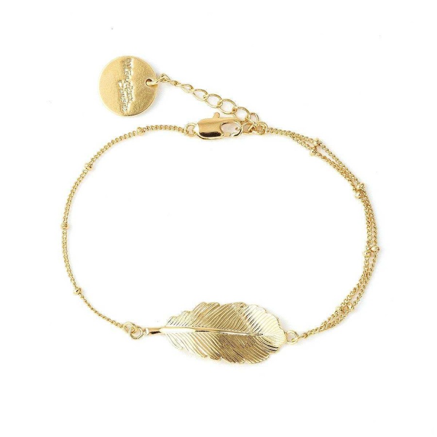 Bracelets Monsieur Simone | Bracelet Z Phyr Or Feuille