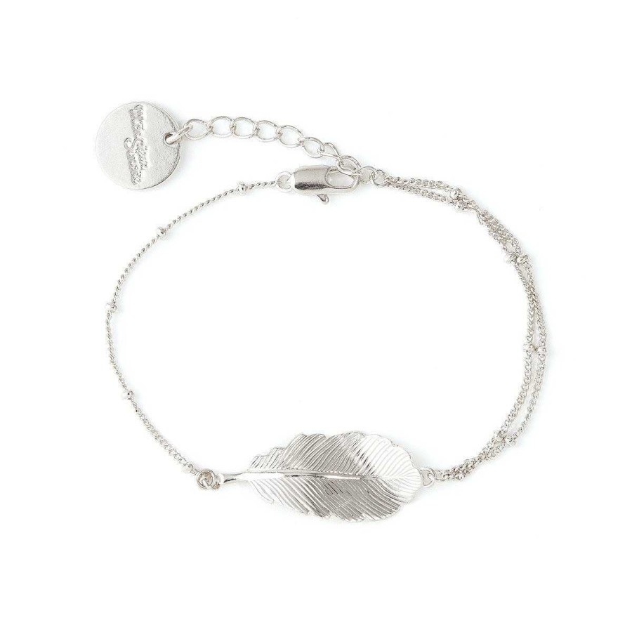 Bracelets Monsieur Simone | Bracelet Z Phyr Argent Feuille