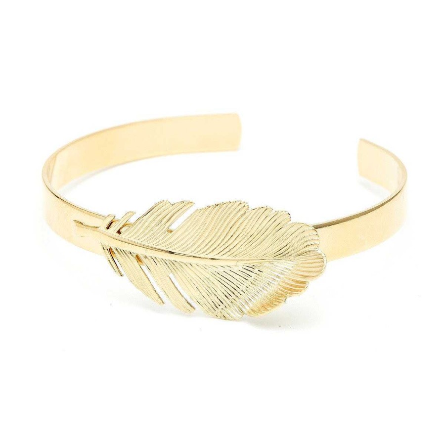 Bracelets Monsieur Simone | Jonc Z Phyr Or Feuille