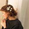 Barrettes Monsieur Simone | Maxi Barrette Chloris Or Fleurs