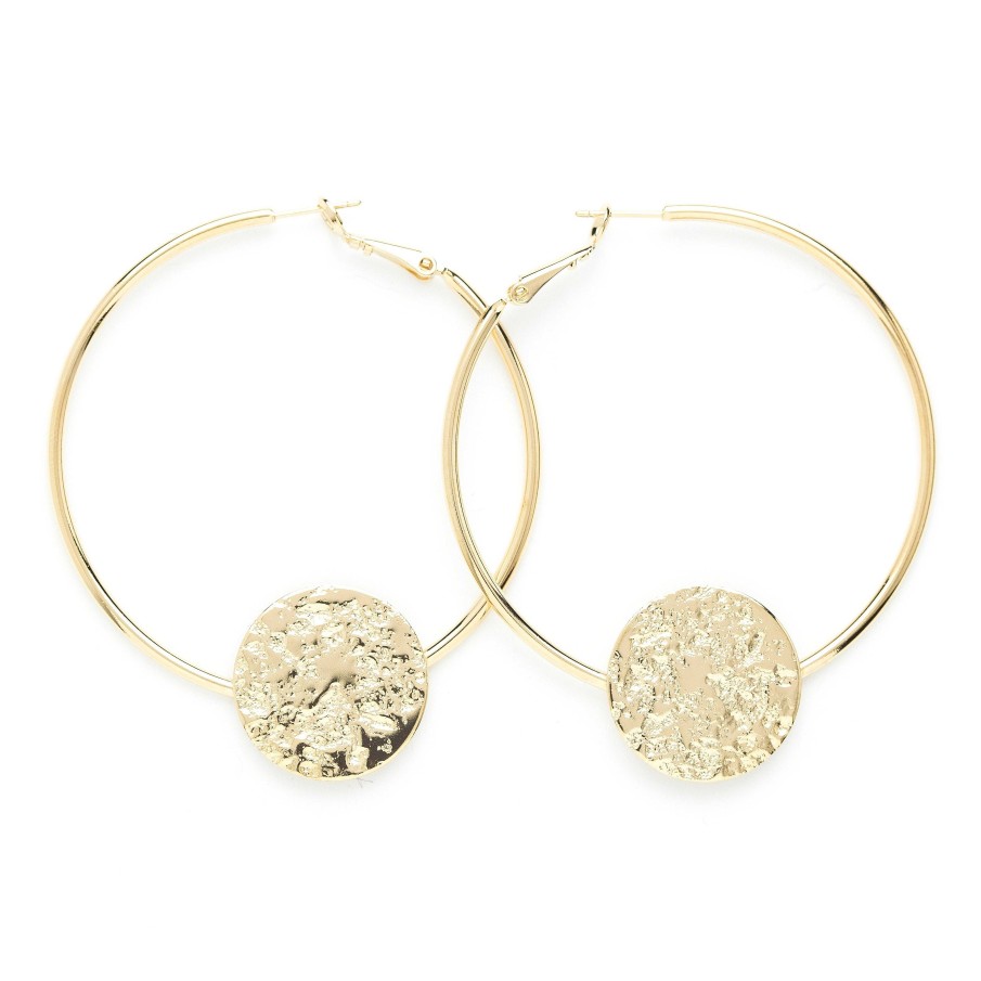 Boucles D'Oreilles Monsieur Simone | Cr Oles Hestia Or Ronds Martel S