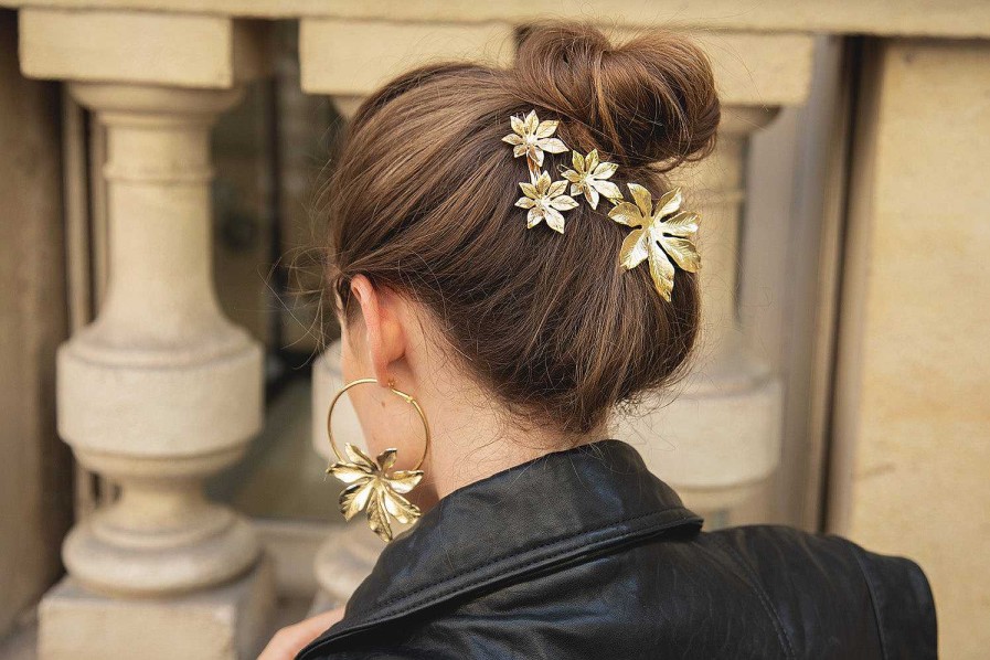 Barrettes Monsieur Simone | Barrette Chloris Or Fleurs