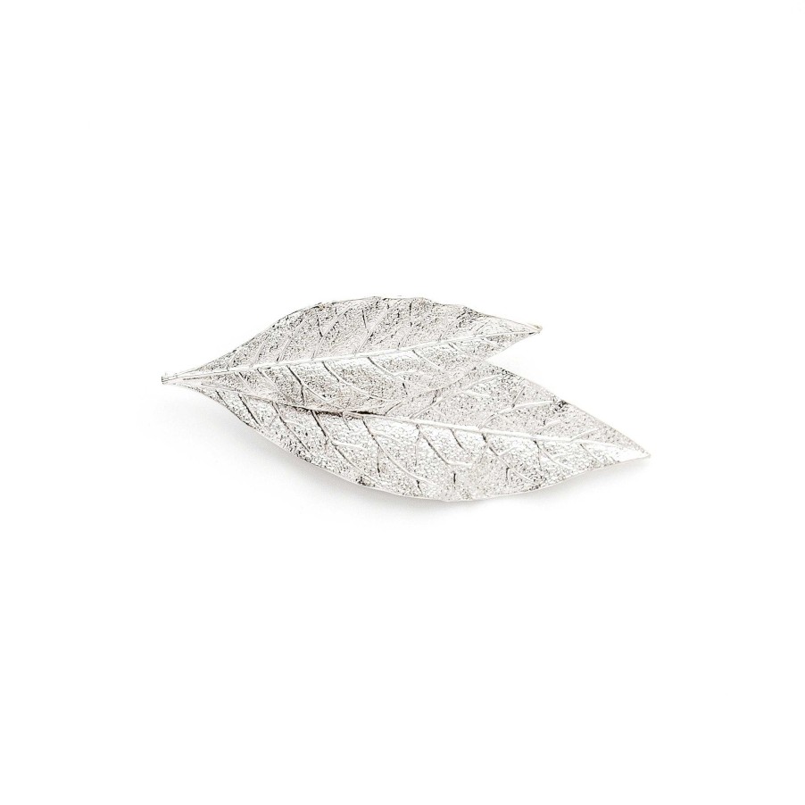 Broches Monsieur Simone | Broche Thalie Argent Feuilles