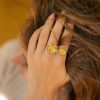 Bagues Monsieur Simone | Bague Th Ia Or Fleur Ajustable