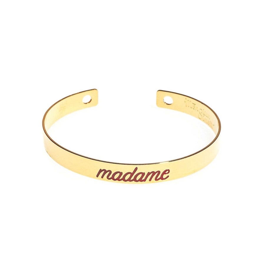 Bracelets Monsieur Simone | Jonc Grav Madame Or Bordeaux