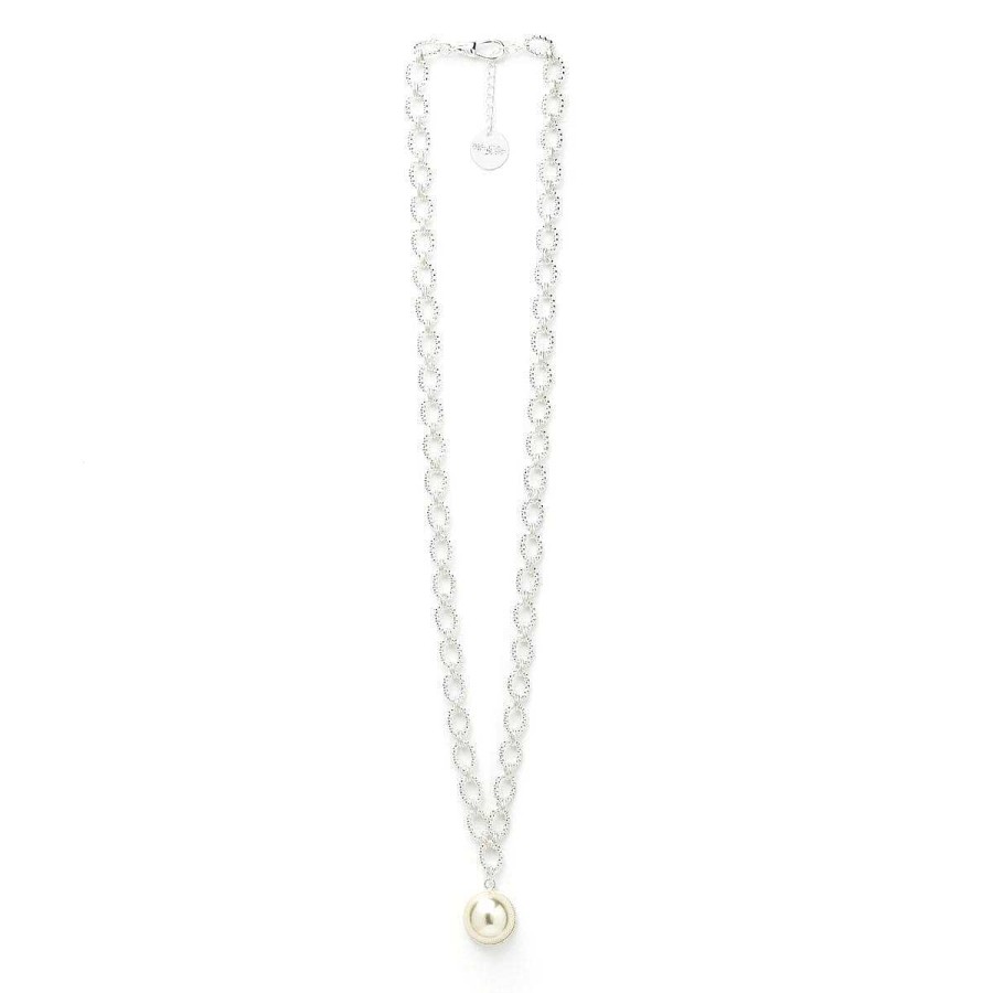 Colliers Monsieur Simone | Maxi Collier N Lya Argent Perle