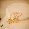 Boucles D'Oreilles Monsieur Simone | Petites Cr Oles Hesp Ris Or Fleurs