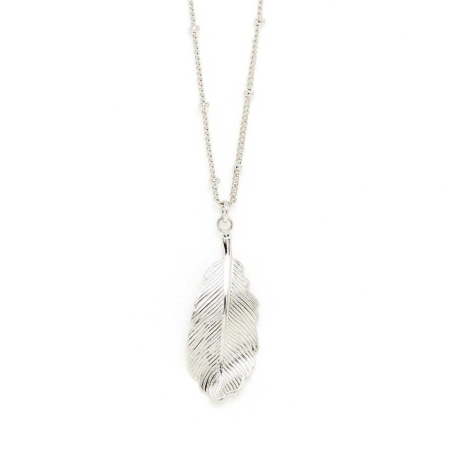 Colliers Monsieur Simone | Collier Z Phyr Argent Feuille