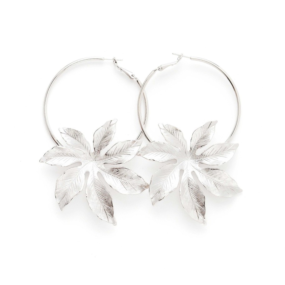 Boucles D'Oreilles Monsieur Simone | Cr Oles Chloris Argent Fleurs