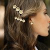 Barrettes Monsieur Simone | Mini Barrette Th Ia Argent Fleurs