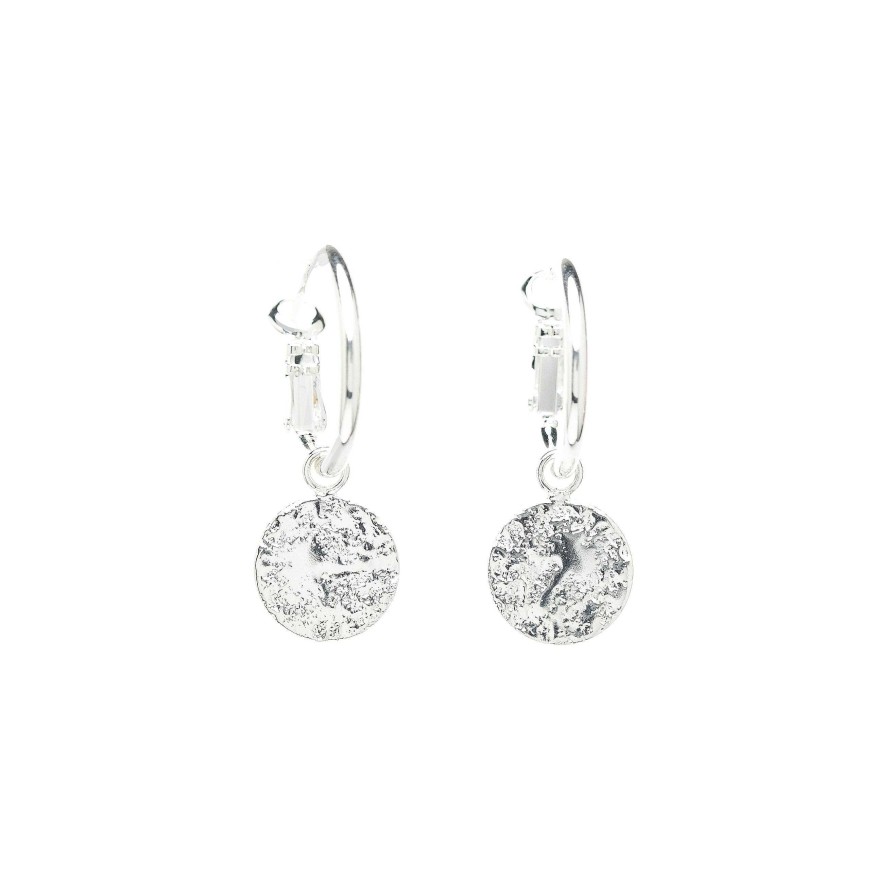 Boucles D'Oreilles Monsieur Simone | Mini Cr Oles Hestia Argent Ronds Martel S